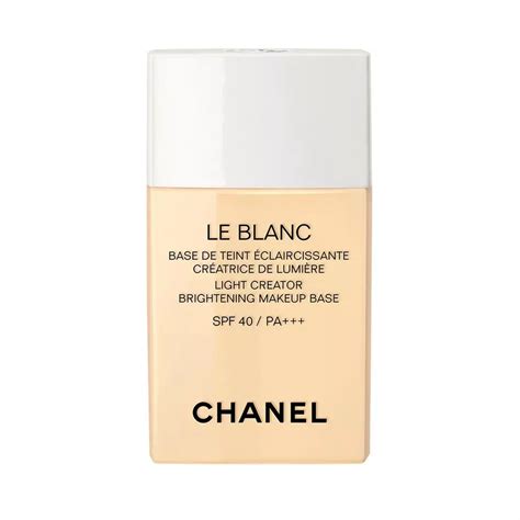 chanel le blanc light revealing brightening makeup base mimosa|CHANEL Le Blanc Light Creator Brightening Makeup Base SPF .